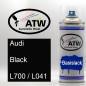 Preview: Audi, Black, L700 / L041: 400ml Sprühdose, von ATW Autoteile West.